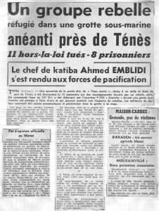 19 Septembre 1959
La grotte du Veau Marin
au Cap TENES