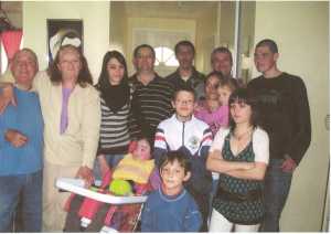famille de Gaby BANOS
avec ses 3 gar�ons 
et les petits enfants