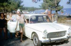 � Soulac sur Mer - 1964
----
Ida BERNARD
Lidy DUVAL
Andr�e ROSET
Alexandre Duval "Cendro" 
Albert BERNARD
(mari � Ida)