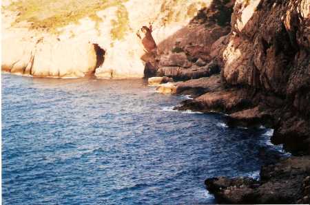 Les falaises du cap apr�s la cale g�noise