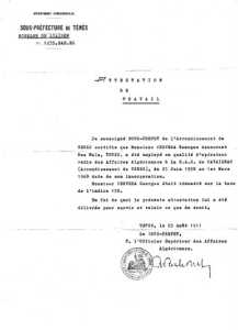certificat de travail
de Georges CERVERA
� la SAS de CAVAIGNAC