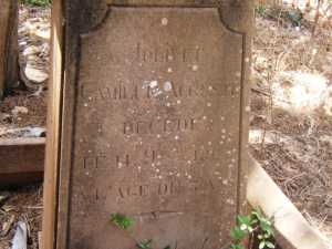 Camille Auguste JOLIVET
d�c�d� le 14-11-1867
� l'�ge de 3 ans