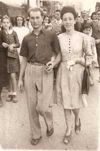 1946 � Alger
Jean et Lucienne Di M�glio
futurs parents d'Alain
