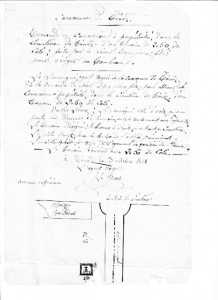 la concession du Caveau ESPI
au Cimeti�re de T�n�s
3 Octobre 1881