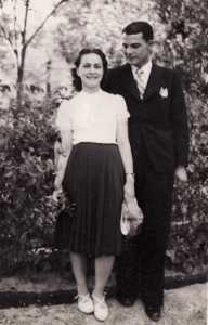 1939 - Fiancailles de
GELLIBERT Mireille 
et Aim� LACURIE (fils)