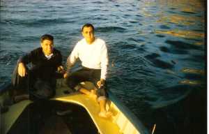 TRAPPE (policier)
et Guy ROSET sur 
le bateau de Marcel BERGONZOLI