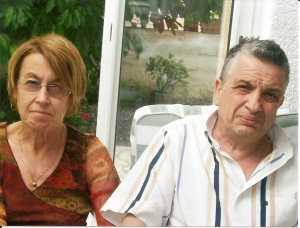 Marie-jos�e LUBRANO
Fille de G�g� et Liliane
avec son mari 
CALMELS Jean Claude
Juin 2008
