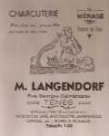 Affiche de la Charcuterie
LANGENDORF