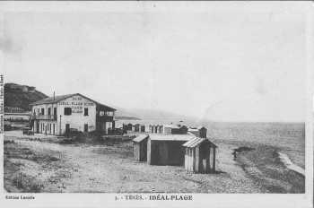 Hotel "IDEAL PLAGE"
Quartier de la MARINE
Ce vieil hotel se trouvait � droite de l' embouchure de l'oued Allala